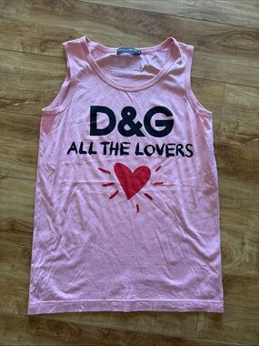 D&G Pink All The Lovers Tank